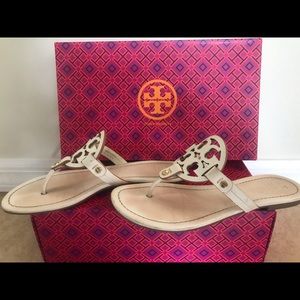 Tory Burch Miller Sandal in Ivory